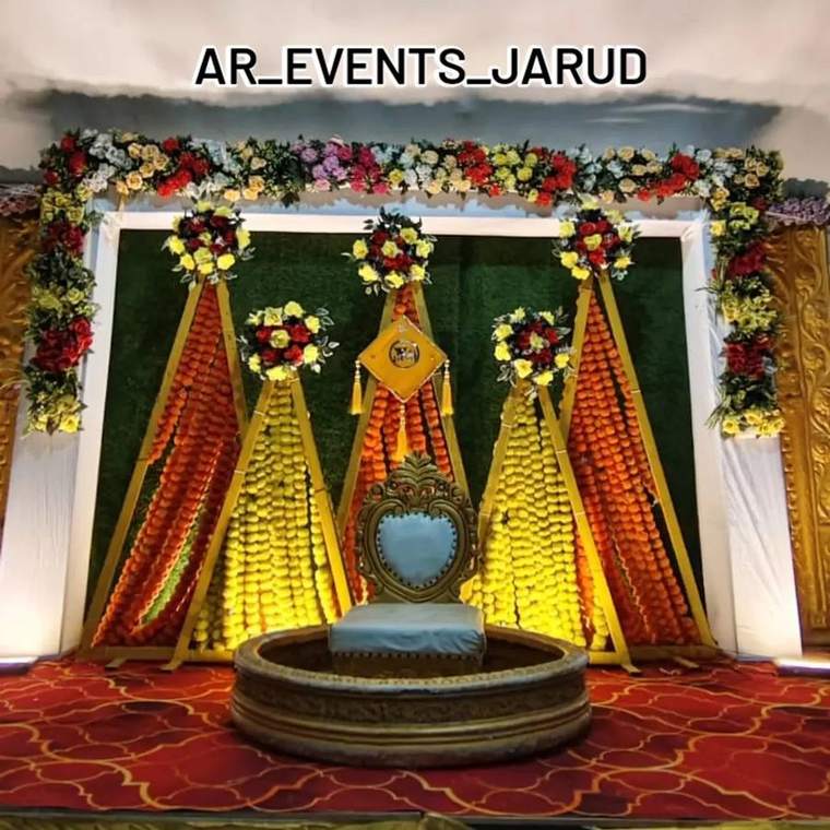 Haldi Decor Setup